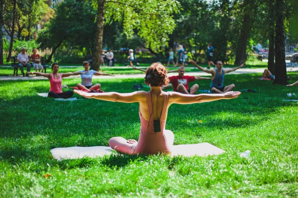 yoga, class, instructor